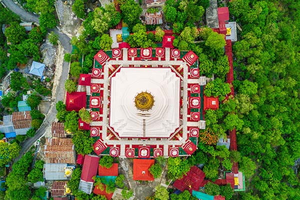 Aerial Photography of Mandalay City in Myanmar